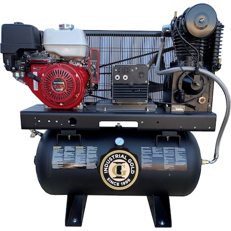 Industrial Gold 30Gal. Horiz., 15Cfm@175Psi 5000W Generator, 110V/240V, Ci13Geh33-Gen CI13GEH33-GEN